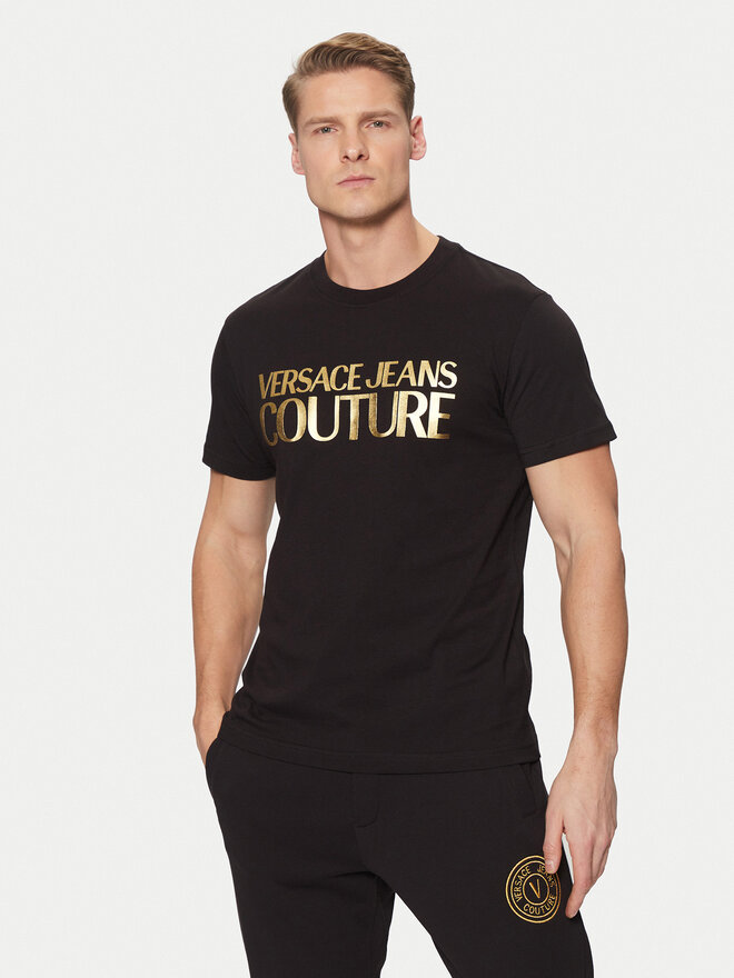 Versace Jeans Couture Versace Jeans Couture T-Shirt 78GAHT05 Schwarz Regular Fit