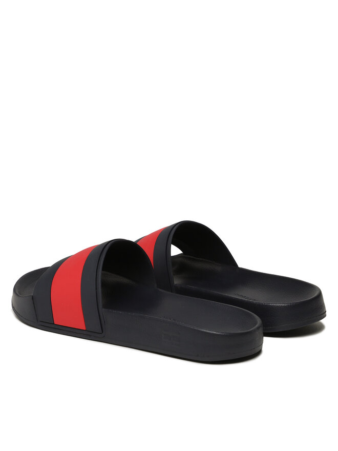 Tommy Hilfiger Šľapky Tommy Hilfiger Rubber Th Flag Pool Slide FM0FM04236 Tmavomodrá