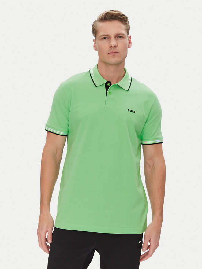 BOSS BOSS Poloshirt Paul 50506193 Grün Slim Fit