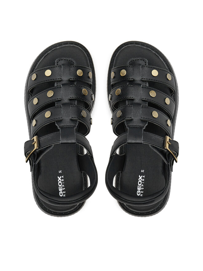 Geox Sandalen Geox J Sandal Kodette Gir J45DBG 000BC C9999 S Schwarz