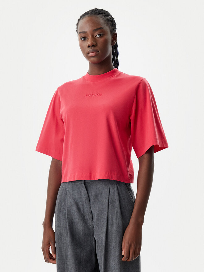 PINKO PINKO Marškinėliai 104604 A2F8 O57 Raudona Regular Fit