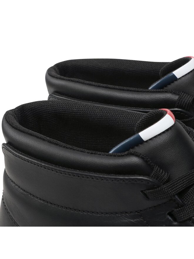 Tommy Hilfiger Sneakers Tommy Hilfiger Prep Vulc High Leather FM0FM04172 Schwarz
