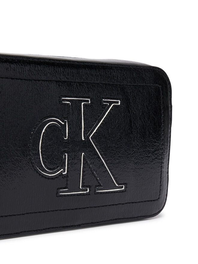 Calvin Klein Handtasche Calvin Klein Bold Ck Outline Camera Bag LV04F3685G Schwarz