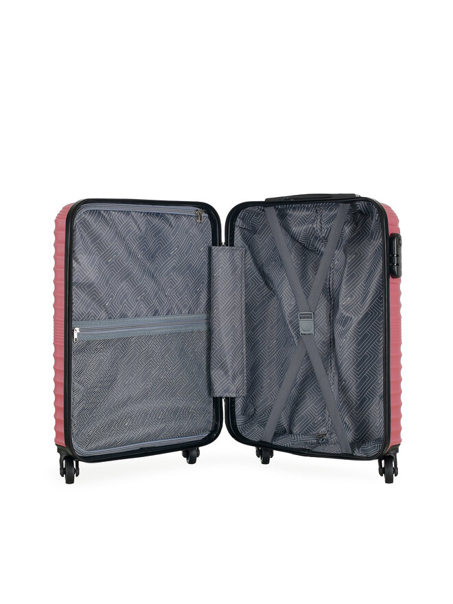 Semi Line Βαλίτσα Καμπίνας Semi Line T5922-1 Ροζ
