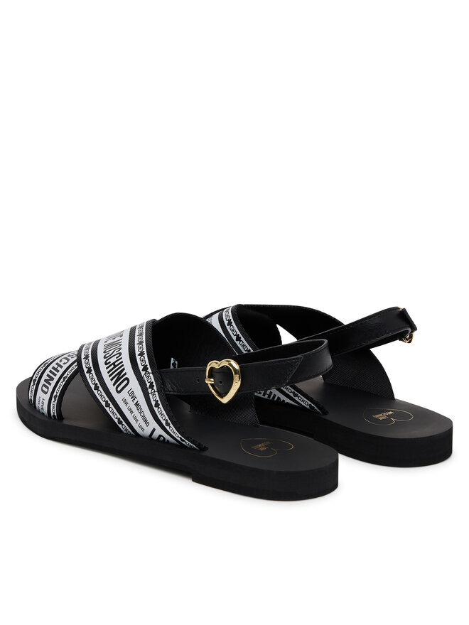 LOVE MOSCHINO Sandály LOVE MOSCHINO San Lod Micro20 JA16142G0MIX200A Černá