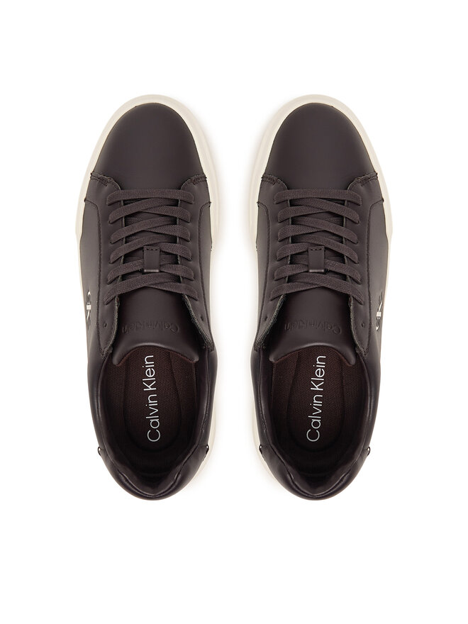 Calvin Klein Sneakers Calvin Klein Chunky Cupsole Laceup Lth YW0YW01947 Dunkelbraun