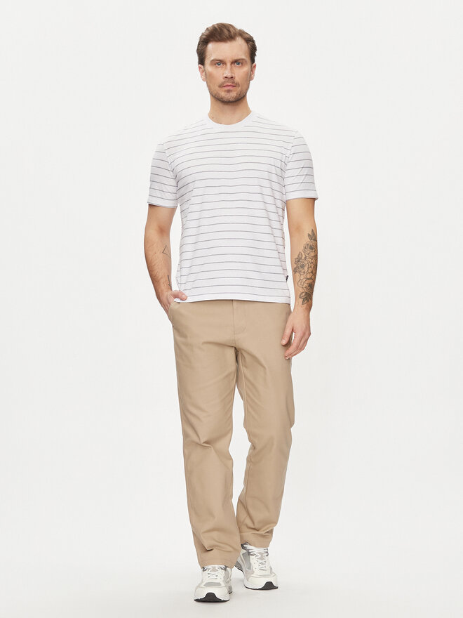 Sisley Sisley Camiseta 3QPBS103C Blanco Regular Fit