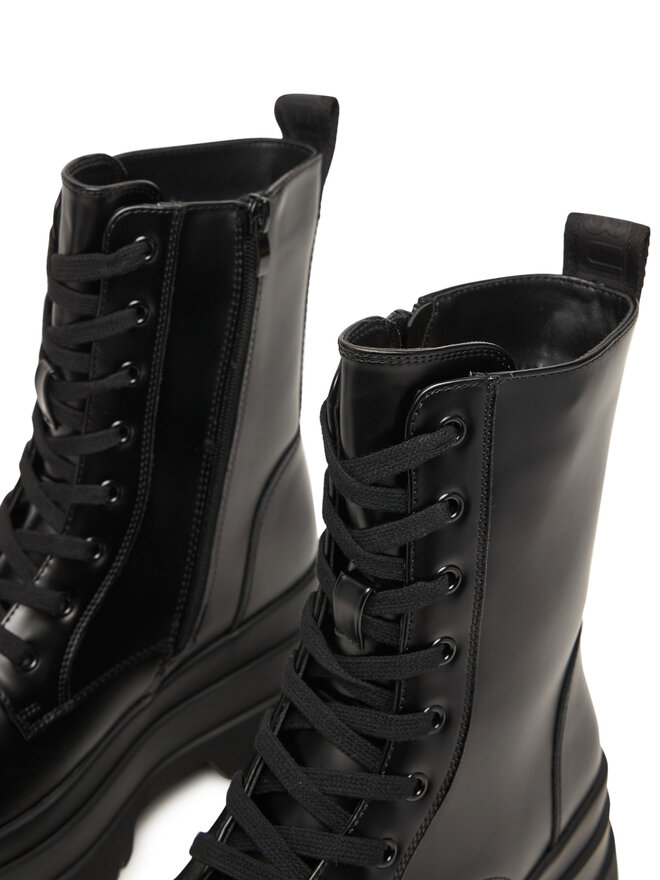 Buffalo Черевики Buffalo Jupiter Lace Up Mid 1622609 Чорний