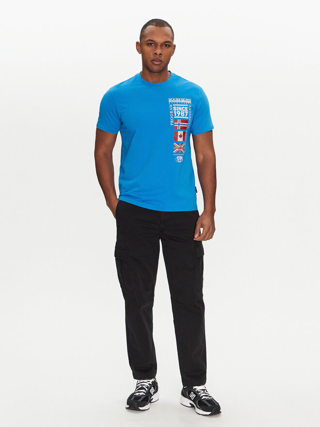 Napapijri Napapijri Camiseta S-Turin NP0A4HQG Azul Regular Fit