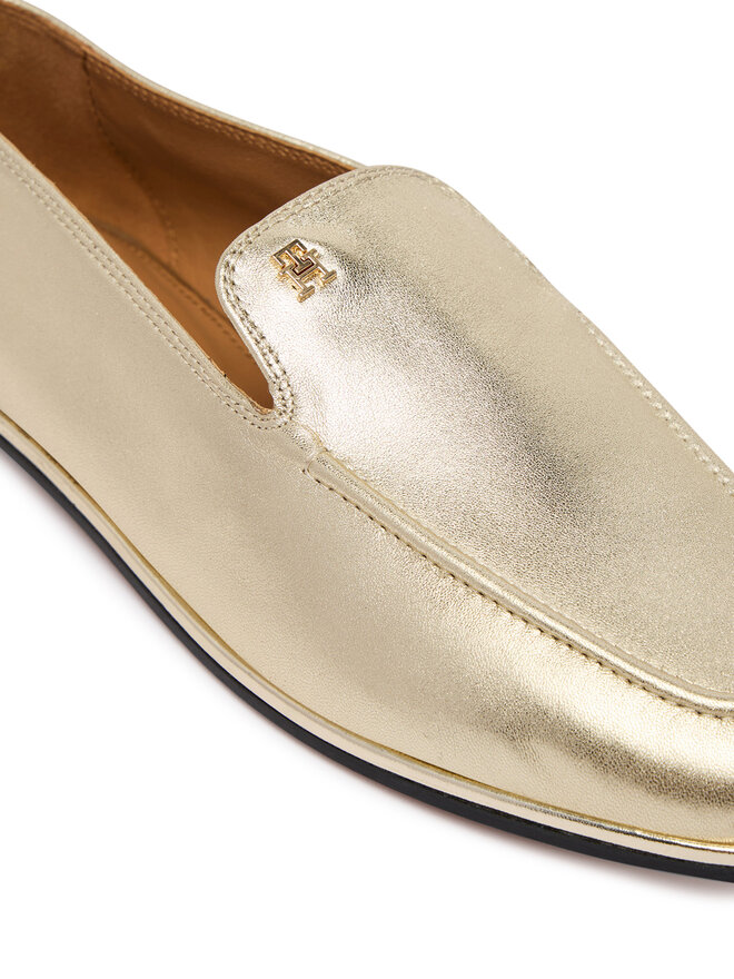 Tommy Hilfiger Slipper Tommy Hilfiger Gold Loafer FW0FW08958 Goldfarben