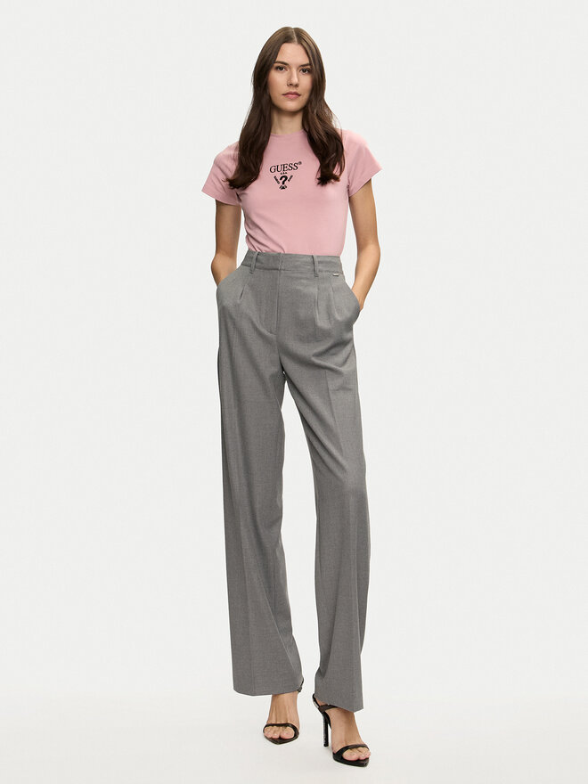 Guess Guess Marškinėliai Colette V4YI21 KCDH1 Rožinė Regular Fit