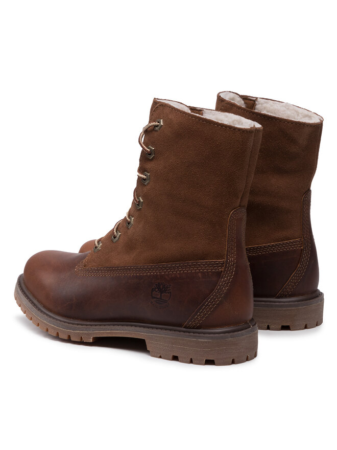 Authentics teddy fleece boot for women in brown deals