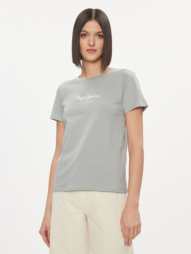 Pepe Jeans Pepe Jeans Marškinėliai Wendy PL505480 Žalia Regular Fit