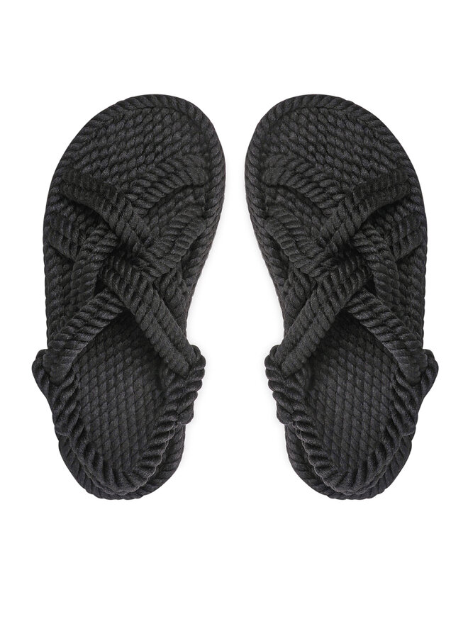 Bohonomad Espadrile Bohonomad Bodrum Platform BOD.0020.PRS Črna