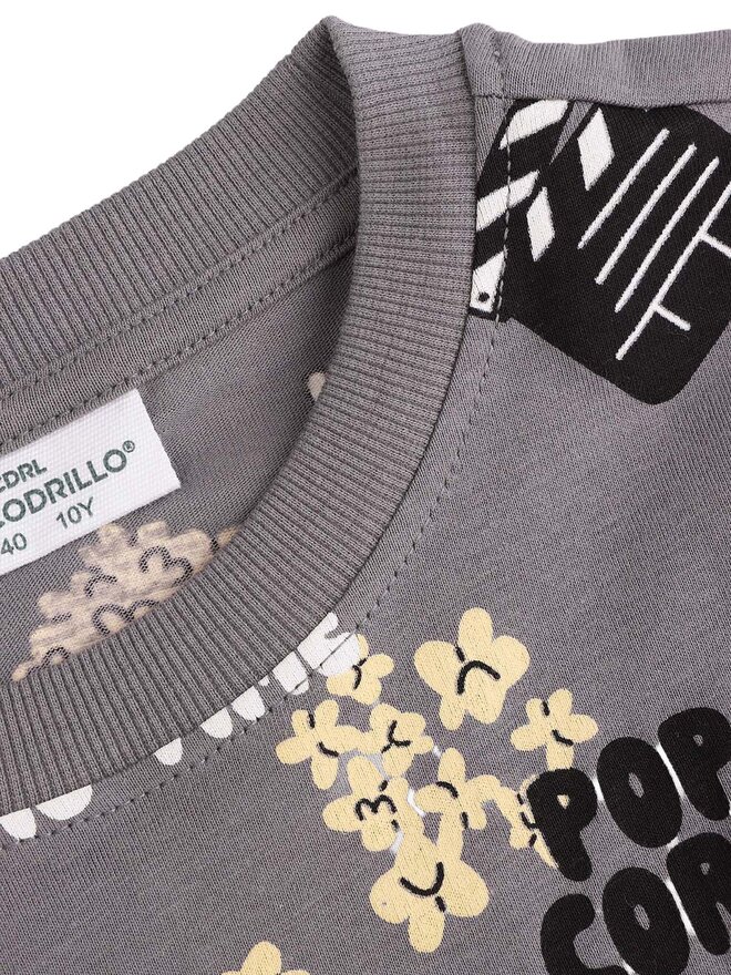 Coccodrillo Coccodrillo Camiseta WC5143213VBB Gris Regular Fit