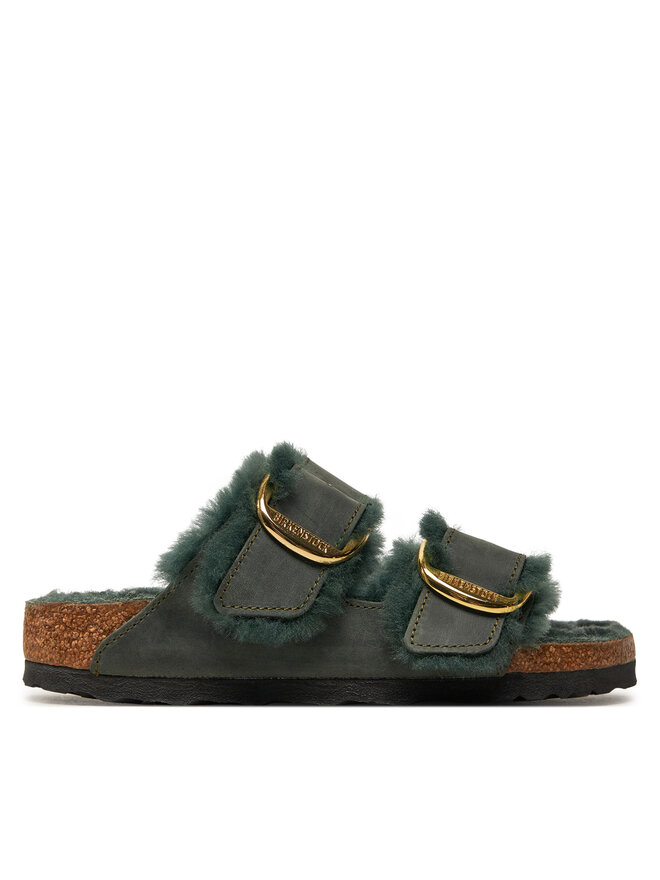Birkenstock Pantoletten Birkenstock Arizona Bb Shearling Leoi 1028070 Grün