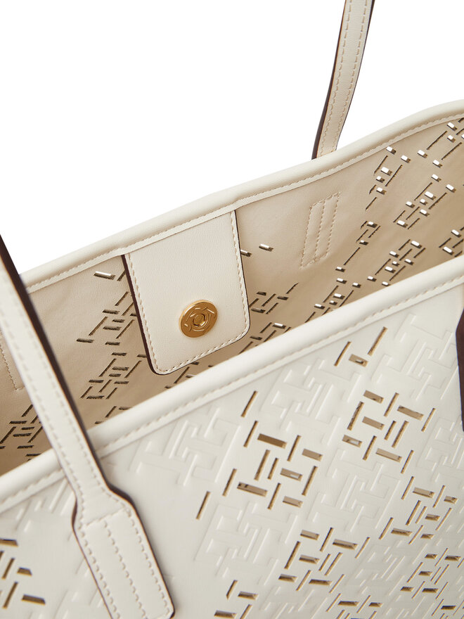 Tommy Hilfiger Bolso Tommy Hilfiger Th City AW0AW17501 Écru