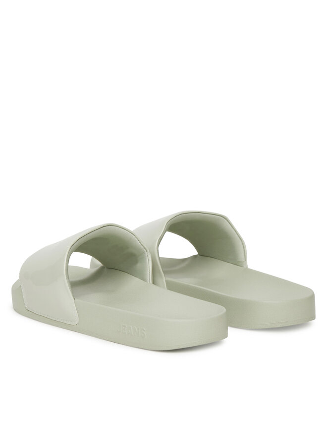 Tommy Jeans Παντόφλες Tommy Jeans Flag Pool Slide Patent EN0EN02901 Πράσινο