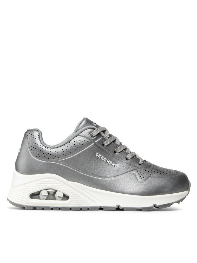 Skechers Sneakersy Skechers Rose Bold 73691/GUN Stříbrná