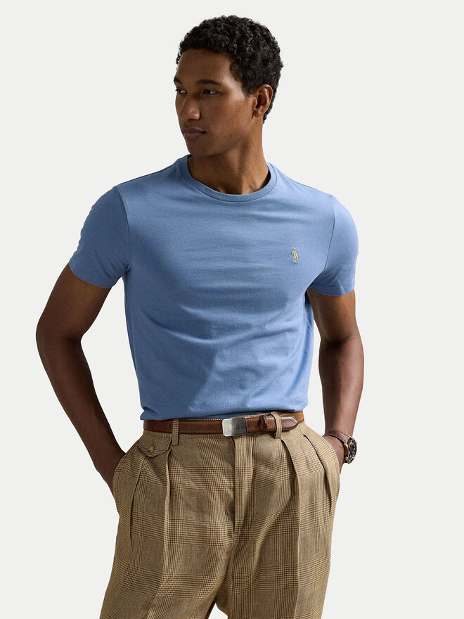 Polo Ralph Lauren Polo Ralph Lauren Camiseta 710671438430 Celeste Custom Slim Fit