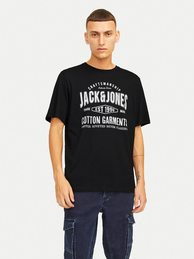 Jack&Jones Jack&Jones Marškinėliai Jeans 12256779 Juoda Standard Fit
