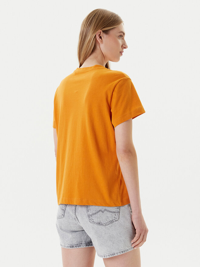 Mustang Mustang T-Shirt Floris 1016157 Πορτοκαλί Relaxed Fit