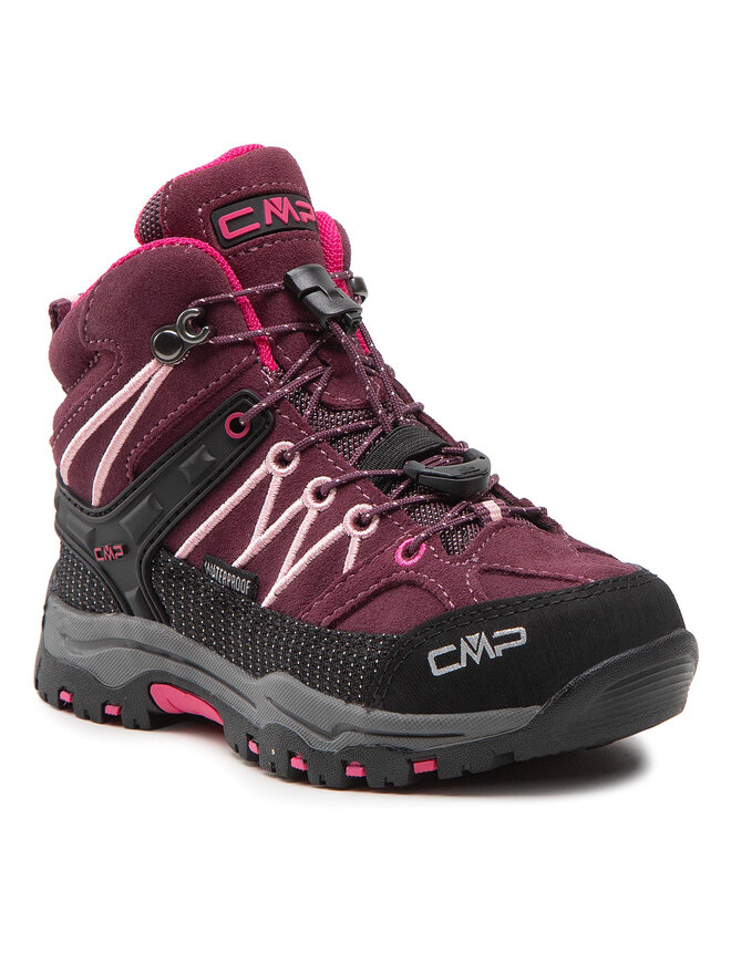 CMP Trekingová obuv CMP Kids Rigel Mid Trekking Shoe Wp 3Q12944 Bordová