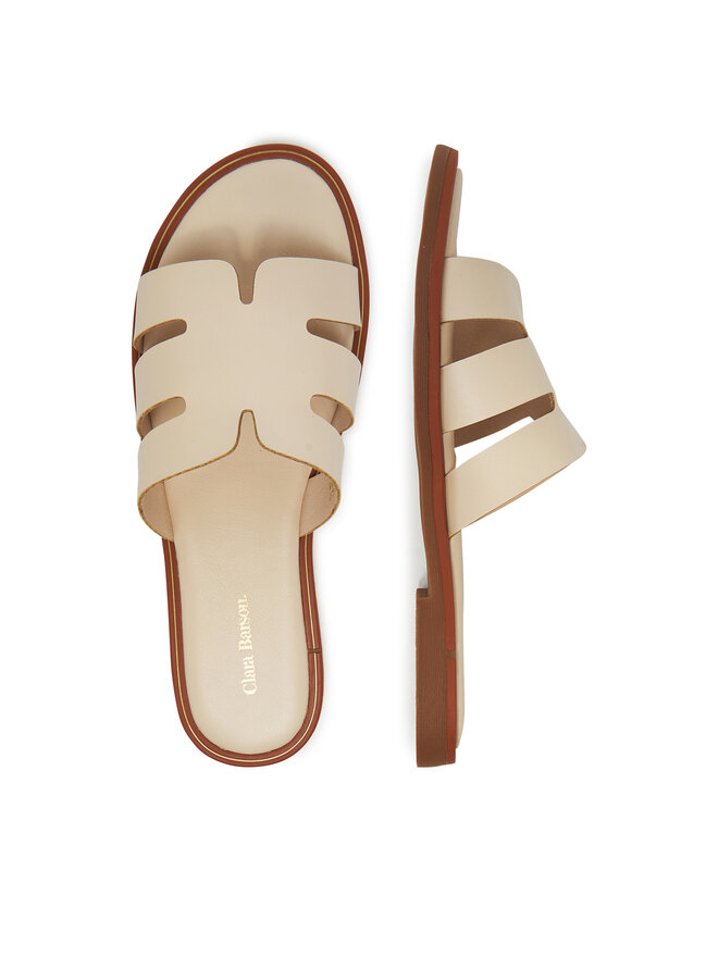 Clara Barson Pantoletten Clara Barson WS6283-08 Beige