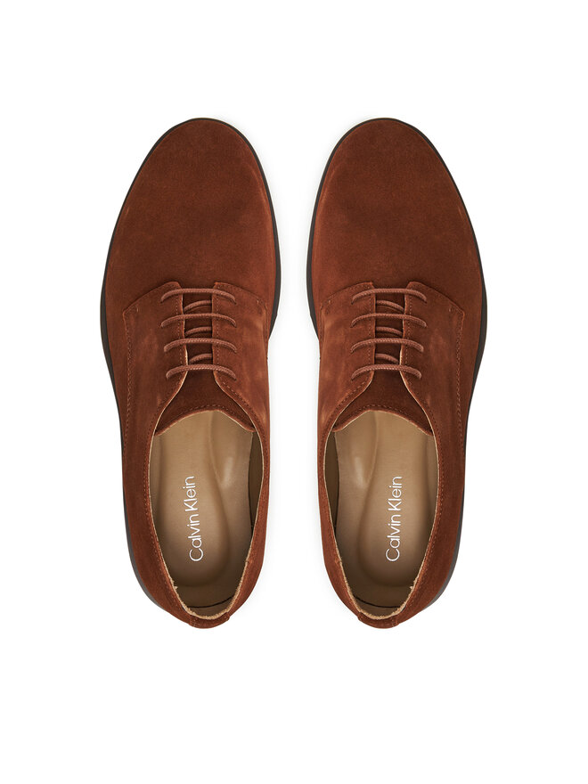 Calvin Klein Īsi apavi Calvin Klein Ess Rubber Derby Su HM0HM01928 Brūns
