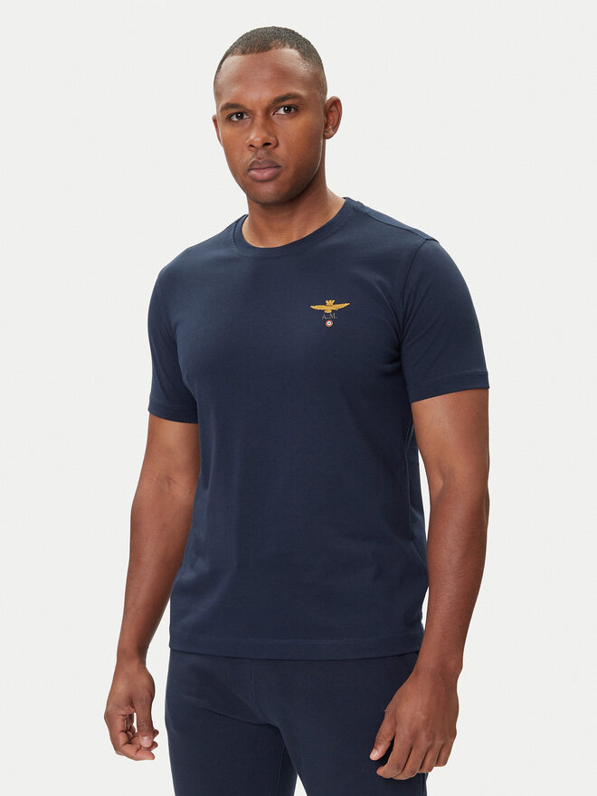 Aeronautica Militare Aeronautica Militare Camiseta 252TS1580UJ00372 Azul marino Regular Fit