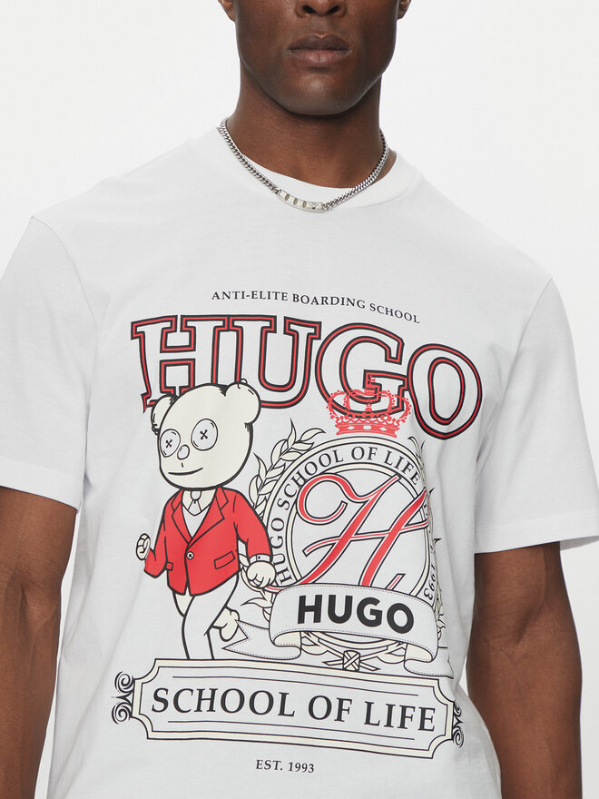HUGO HUGO Футболка 50538254 Білий Relaxed Fit