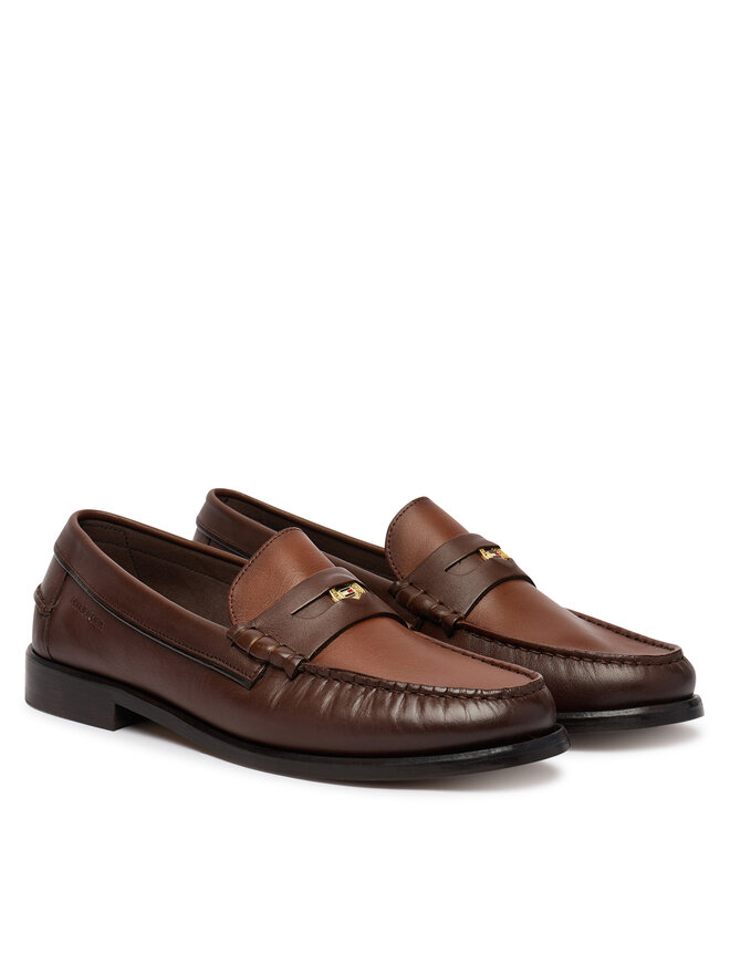 Tommy Hilfiger Mokassins Tommy Hilfiger Penny Crust FM0FM05836 Braun