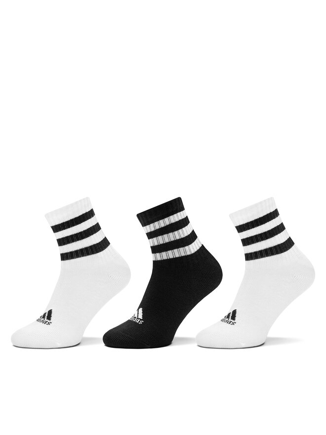 adidas Sada 3 párů dětských vysokých ponožek adidas BTS JG3998 Barevná