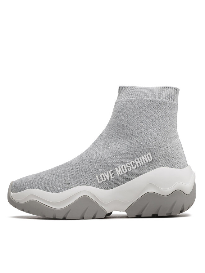 LOVE MOSCHINO Sneakersy LOVE MOSCHINO JA15574G1GIZS902 Šedá