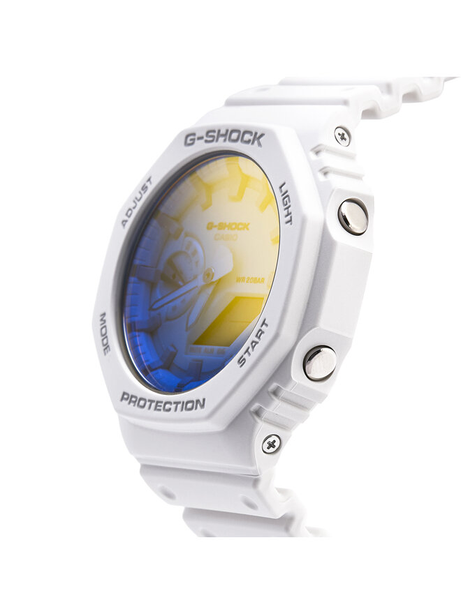 G-Shock Ρολόι G-Shock Beach Time Lapse GA-2100TL-7AER Λευκό