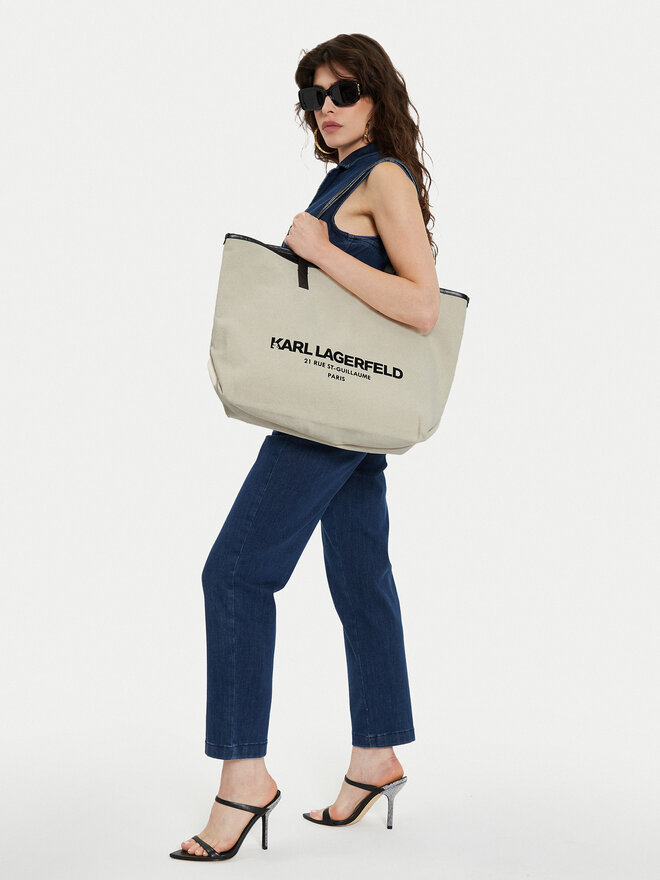 KARL LAGERFELD Kabelka KARL LAGERFELD 245W3856 Béžová