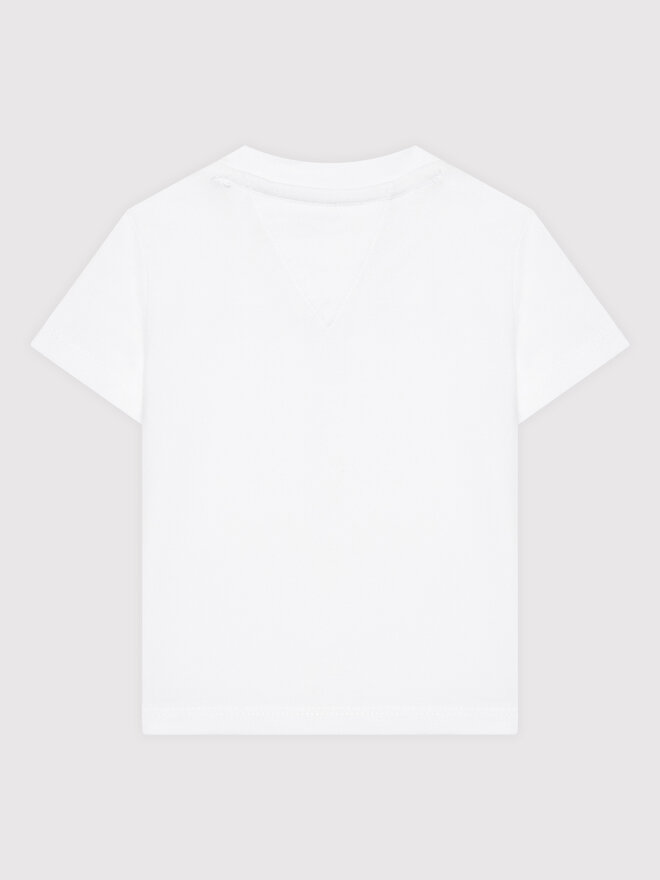Tommy Hilfiger Tommy Hilfiger Marškinėliai Baby Essential KN0KN01487 Balta Regular Fit