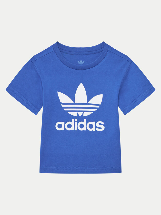 adidas adidas Marškinėliai adicolor Trefoil IY2376 Mėlyna Regular Fit
