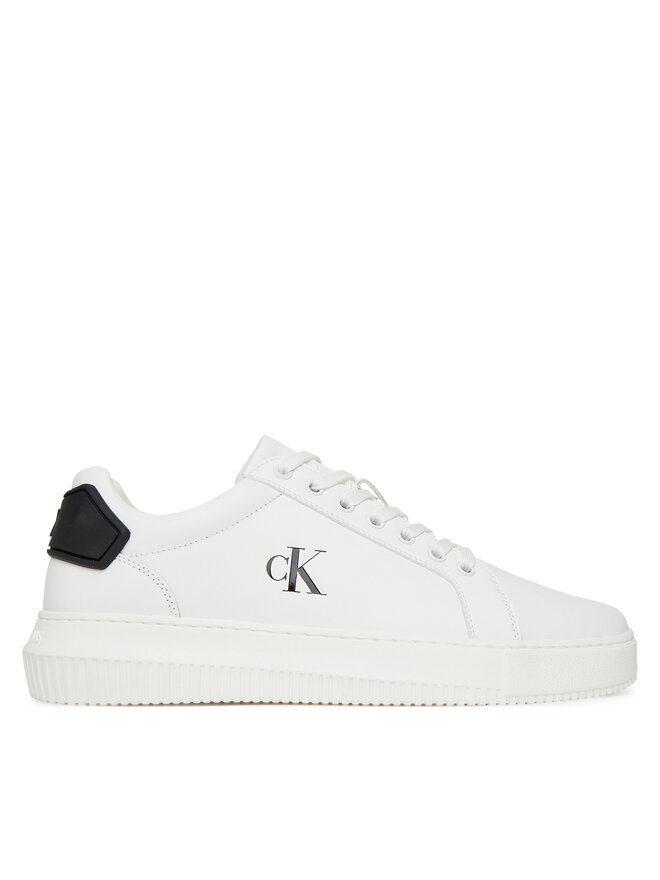 Calvin Klein Jeans Snīkeri Calvin Klein Jeans Chunky Cupsole Ru Patch Lth YM0YM01296 Balts