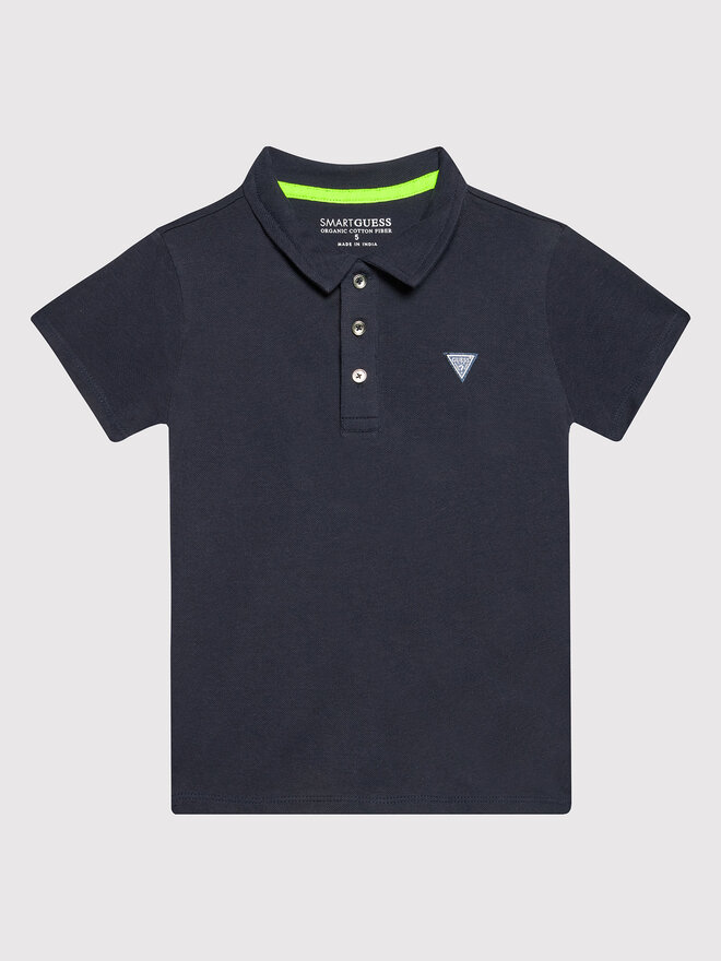 Guess Guess Polo marškinėliai N2GP03 KAPY0 Tamsiai mėlyna Regular Fit