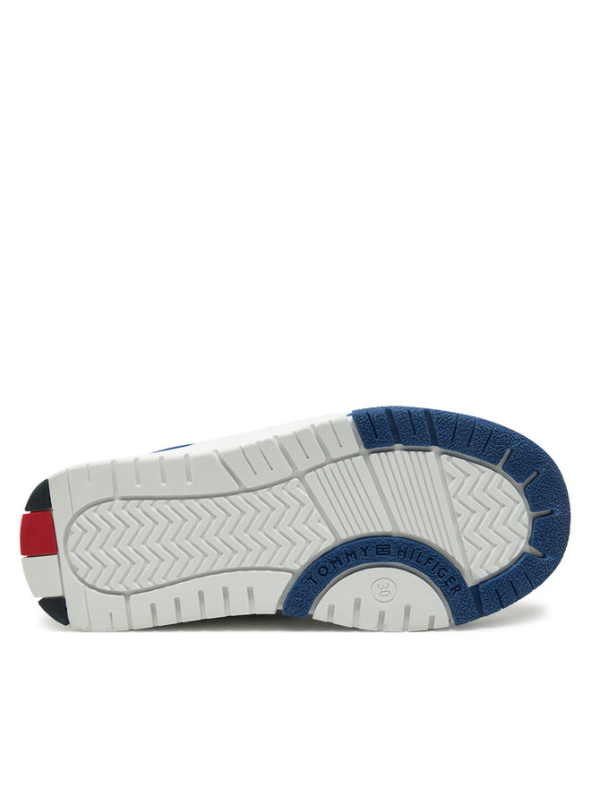 Tommy Hilfiger Sneakersy Tommy Hilfiger Flag Low Cut Lace-Up Sneaker T3X9-33863-1269 M Biały