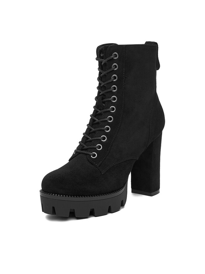 DeeZee Botine DeeZee 23756-4-BLACK SU Negru