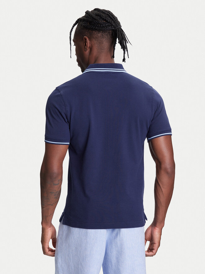 United Colors Of Benetton United Colors Of Benetton Pólóing 3F9HU302E Sötétkék Regular Fit