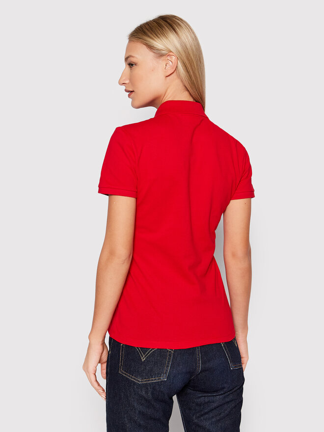 Lacoste Lacoste Polo marškinėliai PF5462 Raudona Slim Fit