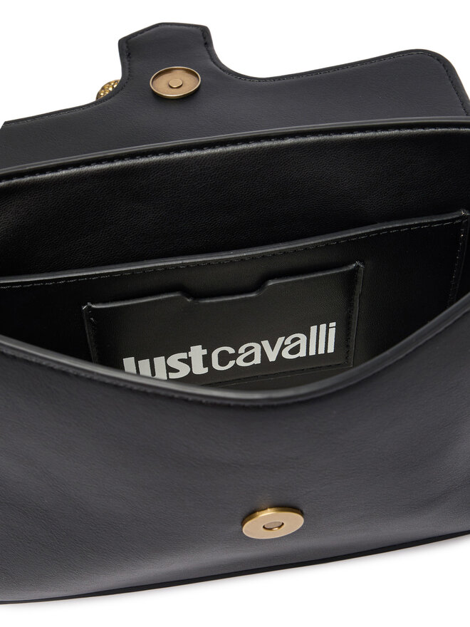Just Cavalli Handtasche Just Cavalli Iconic Snakes 81RA4BAF ZSA89 Schwarz