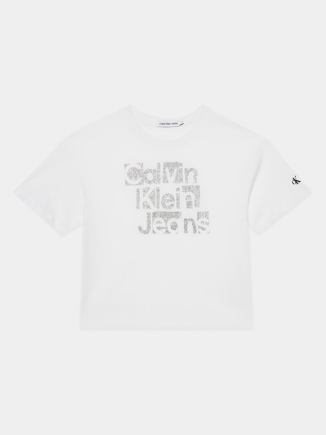 Calvin Klein Jeans Calvin Klein Jeans T-Shirt Metallic IG0IG02340 Weiß Regular Fit
