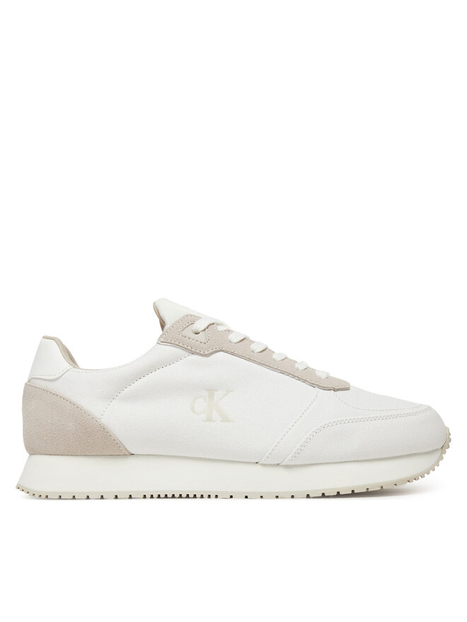 Calvin Klein Jeans Sneakers Calvin Klein Jeans Runner Sock Laceup Mg Canvas YM0YM01217 Bianco