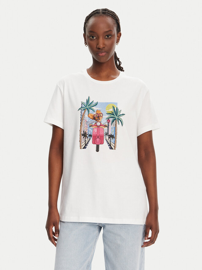 Liu Jo Liu Jo Camiseta WA5260 JS003 Blanco Regular Fit