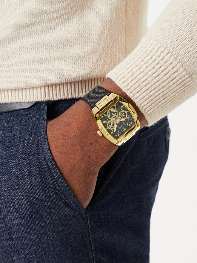 Guess Pulkstenis Guess GW0786G1 Melns