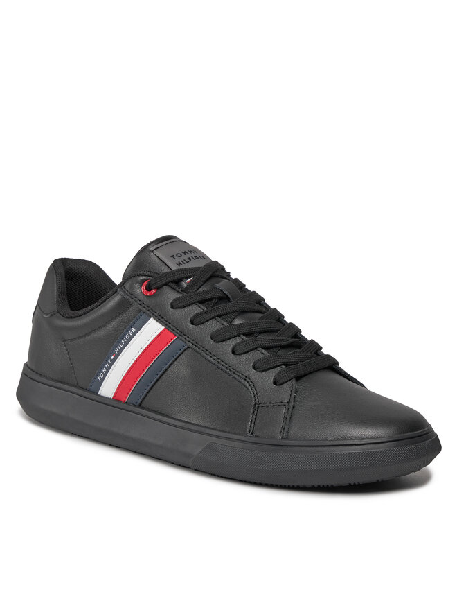 Tommy Hilfiger Сникърси Tommy Hilfiger Essential Leather Cupsole FM0FM04921 Черен